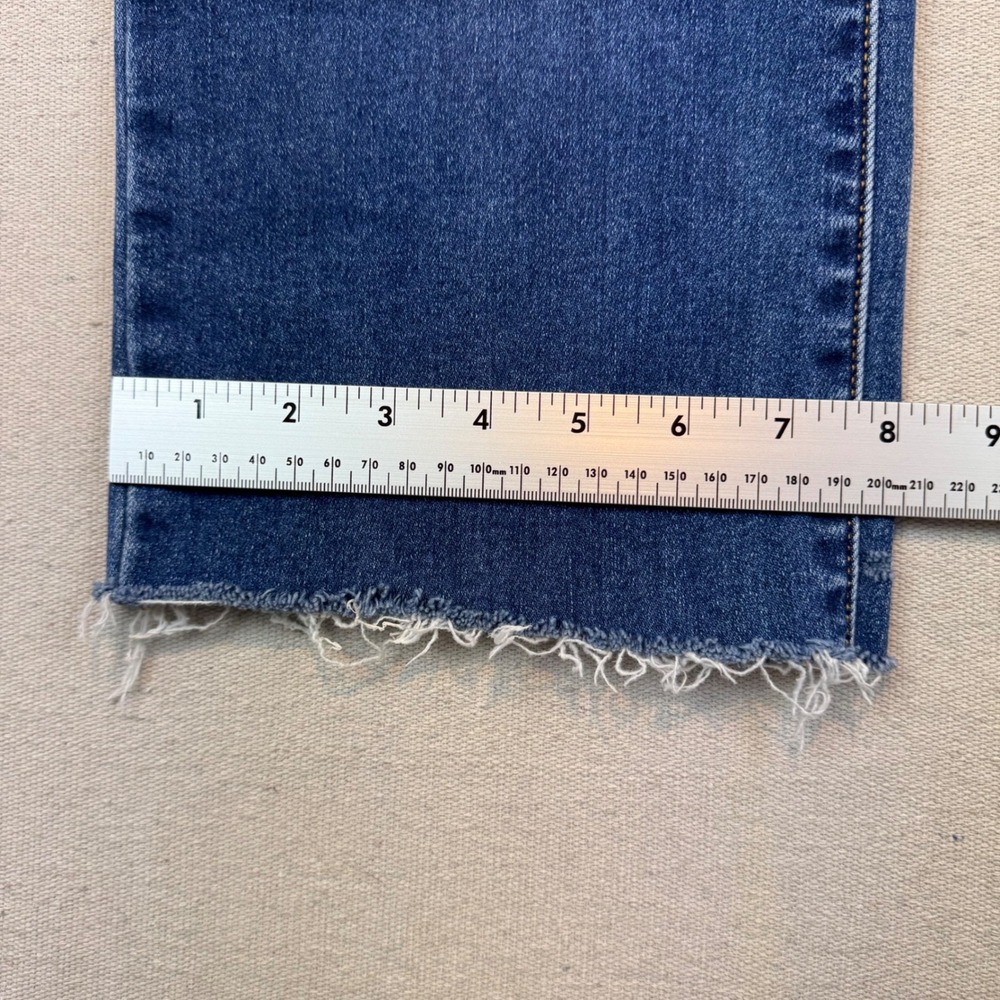 Judy Blue 15/32 Straight Fit Jeans Womens Blue Raw Hem High Rise JB82561DK - Picture 10 of 11